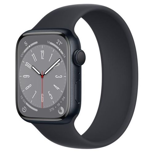 Apple Watch Series 7 (2021) GPS 45 mm - Aluminium Mitternacht - Solo Loop Schwarz