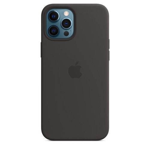 Apple-Silikon Case iPhone 12 Pro Max - Magsafe - Silikon Schwarz