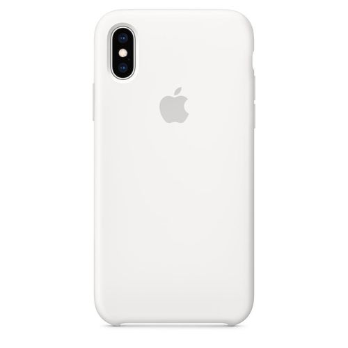 Apple-Hülle iPhone X / XS - Silikon Weiß