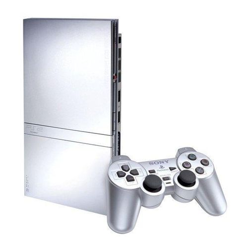 PlayStation 2 Slim - Silber