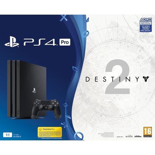 PlayStation 4 Pro 1000GB - Schwarz + Destiny 2