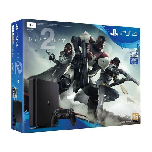 PlayStation 4 Slim 1000GB - Schwarz + Destiny 2