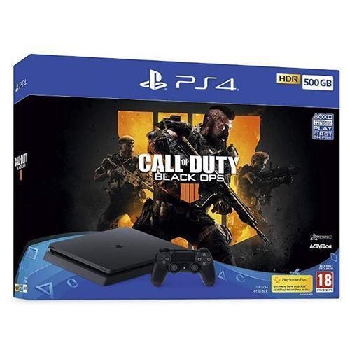 PlayStation 4 Slim 1000GB - Schwarz + Call of Duty: Black Ops 4