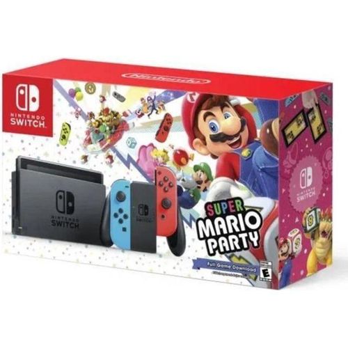 Switch 32GB - Schwarz + Super Mario Party