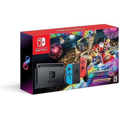 Switch 32GB - Schwarz + Mario Kart 8 Deluxe