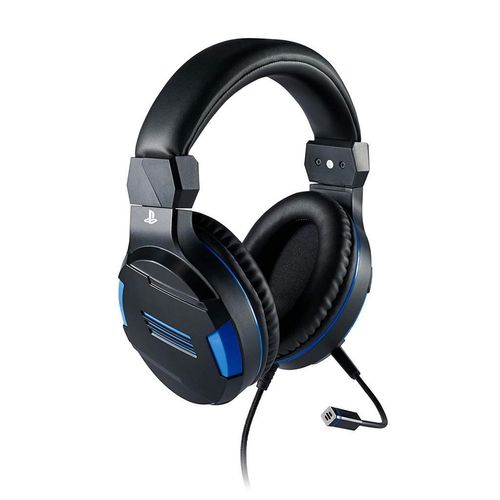 Bigben Stereo Gaming Headset Kopfhörer gaming mit kabel mit Mikrofon - Schwarz/Blau