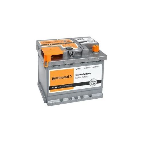 CONTINENTAL 12V, 50 Ah, 500 A Starterbatterie 12V 50Ah 500A für RENAULT SUZUKI VW FIAT FORD OPEL CHEVROLET NISSAN 98AB10655BA 13502901 98AX10655B4A 28