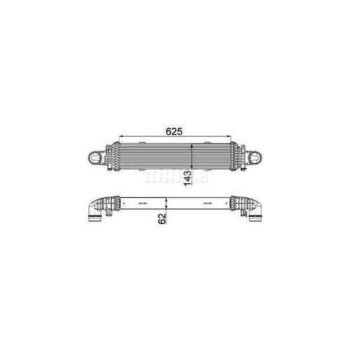 MAHLE Ladeluftkühler BEHR HELLA SERVICE *** PREMIUM LINE für BEIJING BENZ (BBDC) MERCEDES-BENZ 2045000200 A2045000200 CI 357 000P