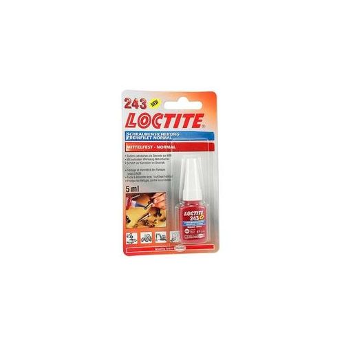 LOCTITE Schraubensicherung 243 - flüssig - für Schrauben bis M36 - mittelfest - Dosierflasche 5 ml ** 100ml/171,80 EUR