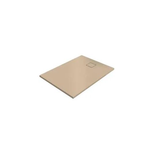 Duschwanne Hüppe EasyFlat 1200 x 52 x 800 mm, Mineralguss, Ablauf kurze Seite, beige matt - EF0204037