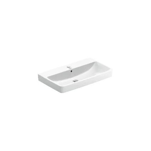 Waschtisch Duravit No. 1 800 x 175 x 460 mm, mit Überlauf, 1 Hahnloch, weiß - 23758000002