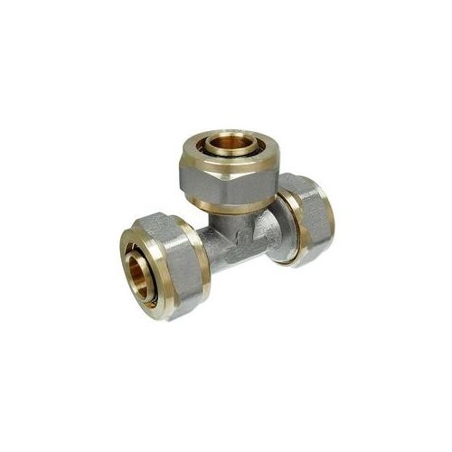 Schraubfitting-T-Stück 20 x 2,0 - 20 x 2,0 - 20 x 2,0 mm für Alu-Mehrschicht-Verbundrohr