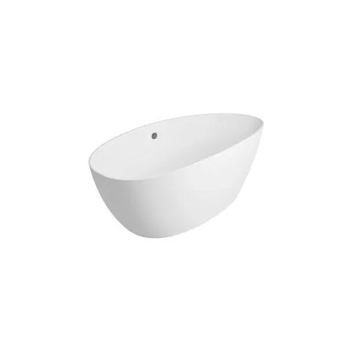 Badewanne EBBA 1700 x 620 x 770 mm Überlauf links, Inhalt 250 l, Mineralguss, weiß - 93 045 61