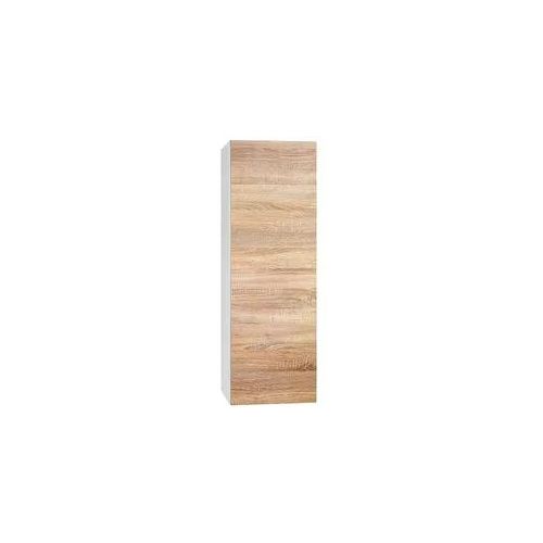 Hochschrank ELA mit Softclose, Korpus weiß seidenmatt, Front Eiche sägerau, 400 x 1200 x 350 mm - 93 139 05