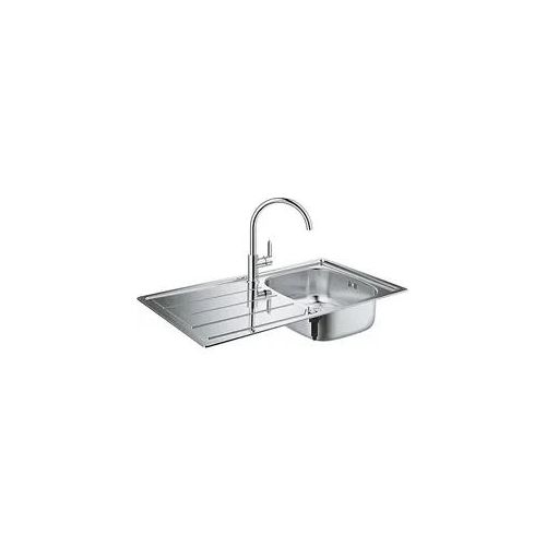 Spülen-Bundle Grohe Bau Edelstahlspüle K200 & Spültischmischer Bau Edge - 31562SD1