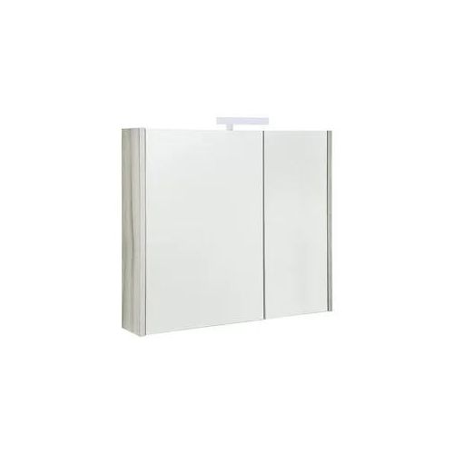 Spiegelschrank Akira mit LED-Beleuchtung, 2 Türen, Nuss, 800 x 700 x 155 mm - 93 192 13