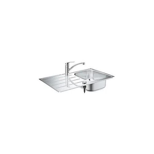 Spülen-Bundle Grohe Eurosmart Edelstahlspüle K200 & Spültischmischer Eurosmart - 31565SD1