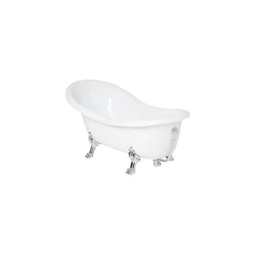 Badewanne EDITA 1745 x 805/635 x 820 mm freistehend, Inhalt 185 l, Mineralguss, weiß - 93 045 64