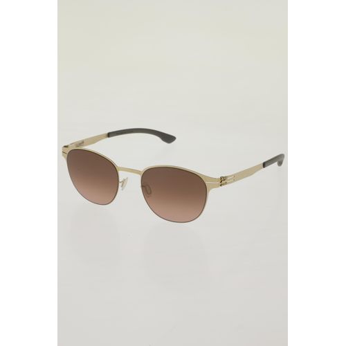 ic! berlin Herren Sonnenbrille, gold, Gr.