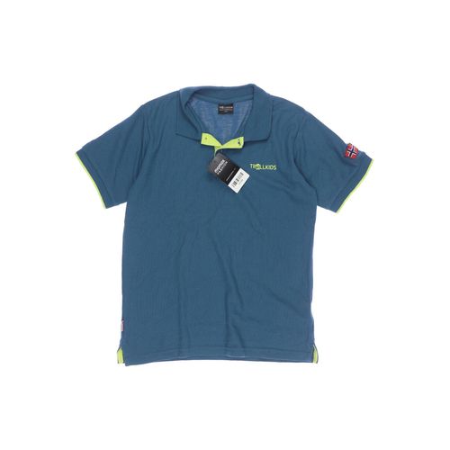 Trollkids Herren Poloshirt, türkis, Gr. 152