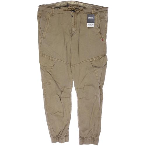 Timezone Herren Stoffhose, braun, Gr. 38