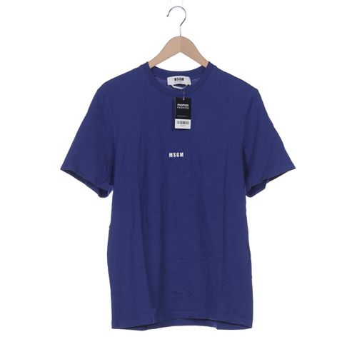 Msgm Herren T-Shirt, blau, Gr. 46