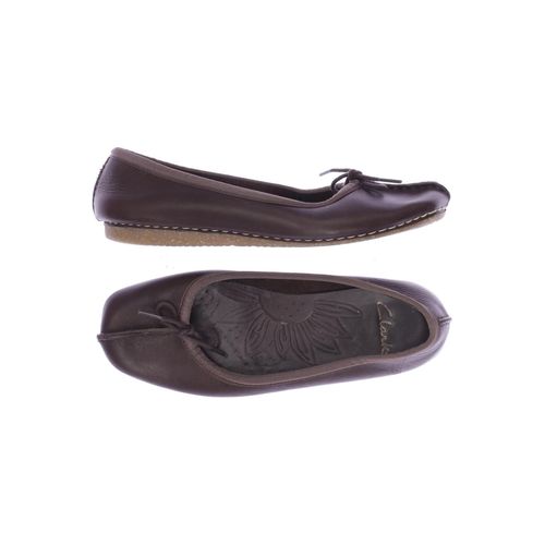 Clarks Damen Ballerinas, braun, Gr. 3.5