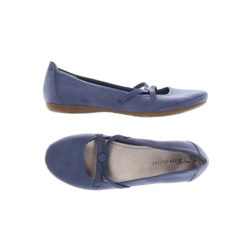 Tamaris Damen Ballerinas, blau, Gr. 38