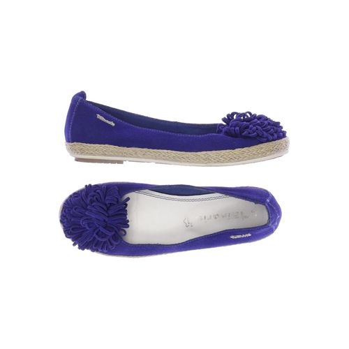 Tamaris Damen Ballerinas, blau, Gr. 37