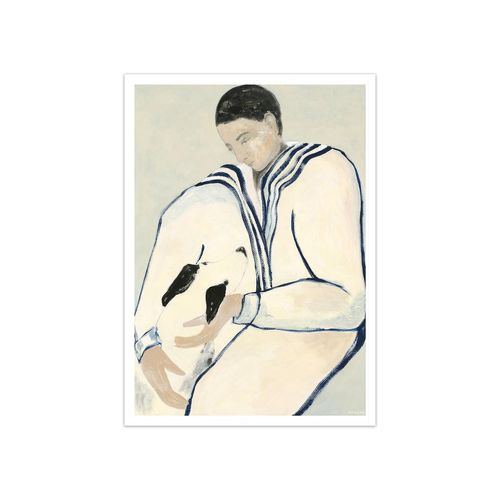 The Poster Club - Sofia Lind, Man and Dog, 50 x 70 cm