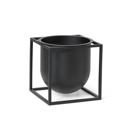 Audo - Kubus Flowerpot 14, schwarz