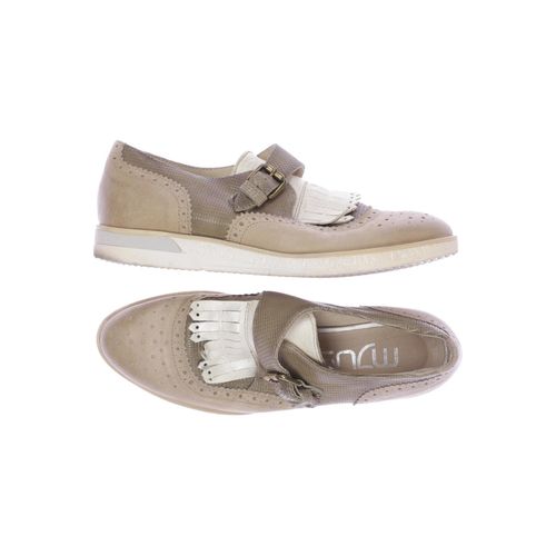 Mjus Damen Halbschuh, beige, Gr. 38