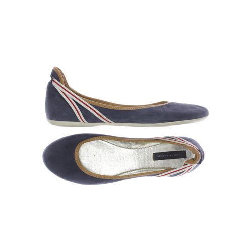 Tommy Hilfiger Damen Ballerinas, blau, Gr. 42