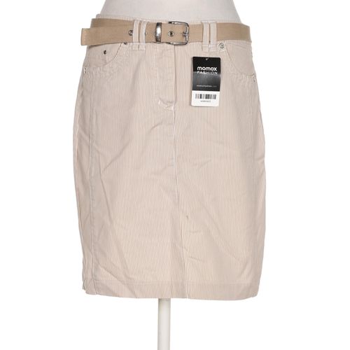 Marco Pecci Damen Rock, beige, Gr. 36