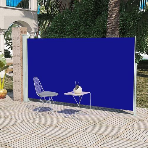 vidaXL Seitenmarkise 160x300 cm Blau