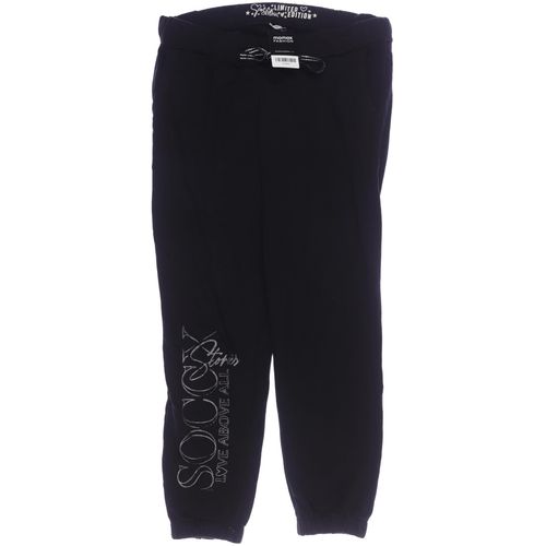 Soccx Damen Stoffhose, schwarz, Gr. 38