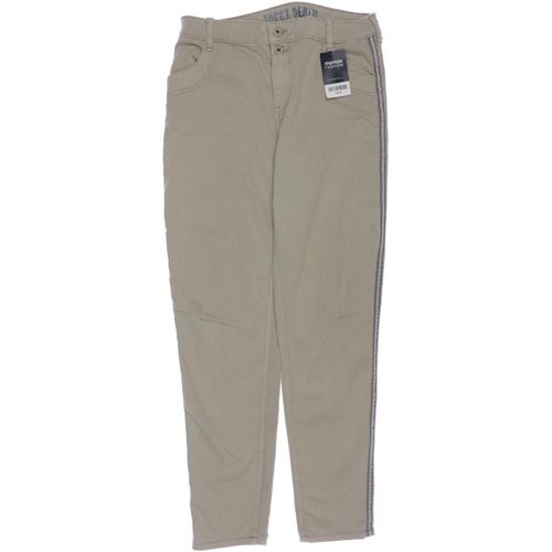 Soccx Damen Stoffhose, beige, Gr. 30