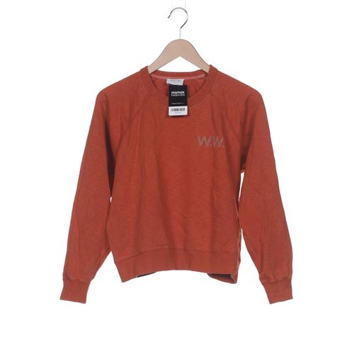 Wood Wood Damen Sweatshirt, orange, Gr. 36