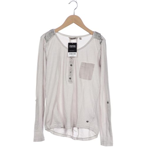 Garcia Damen Langarmshirt, grau, Gr. 34