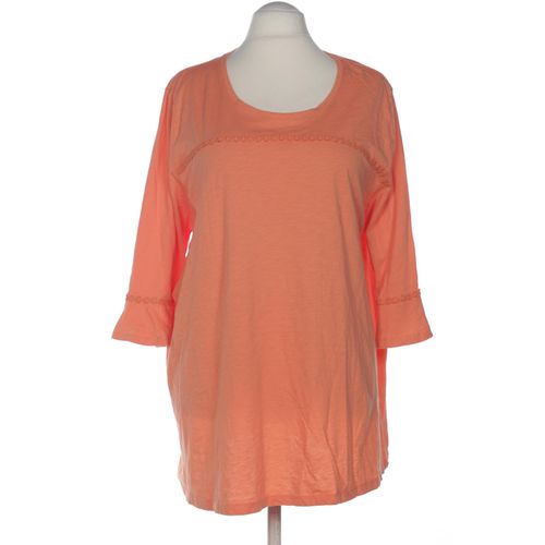 Pure by Ulla Popken Damen Langarmshirt, orange, Gr. 54