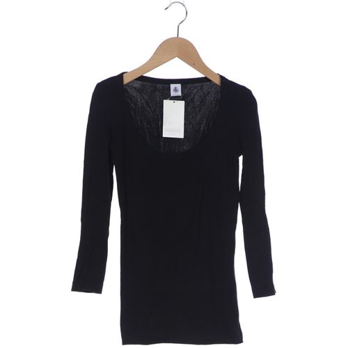 Petit Bateau Damen Langarmshirt, schwarz, Gr. 34