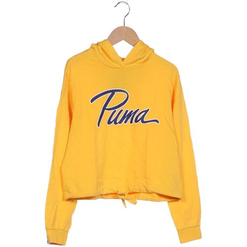 Puma Damen Kapuzenpullover, gelb, Gr. 36