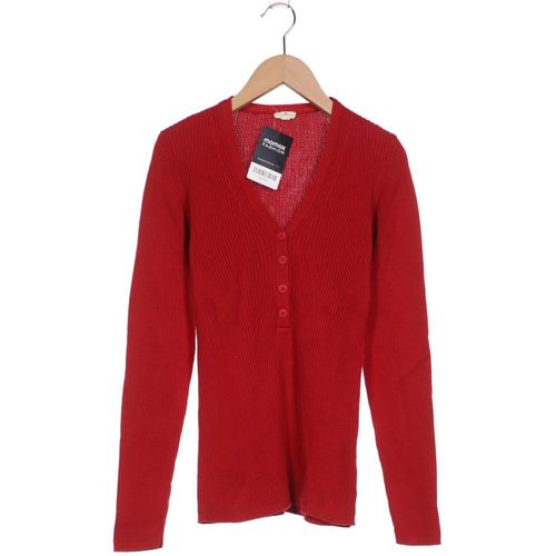 Grüne Erde Damen Langarmshirt, rot, Gr. 36