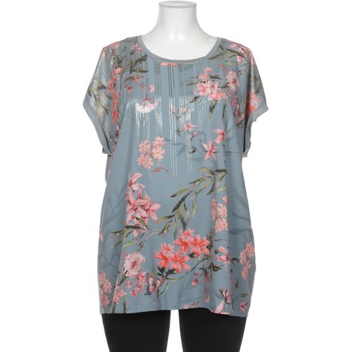 Pure by Ulla Popken Damen Bluse, blau, Gr. 46