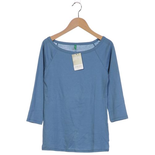 United Colors OF Benetton Damen Langarmshirt, blau, Gr. 36