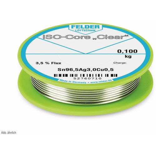 FELDER LÖTTECHNIK Lötdraht ISO-Core "Clear", 0,75 mm, 100 g