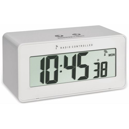 TFA Digitaler Funkwecker Change, weiß, Temperatur, Luftfeuchte