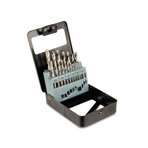 HSS-Bohrersatz in Metallbox, DIN338, 1...10 mm