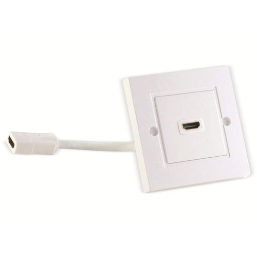 SMART-MULTIMEDIA HDMI-Wanddose 1 Port, mit Kabel, 4K