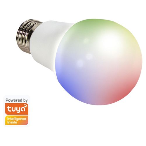 LOGILINK Wi-Fi Smart LED-Glühbirne SH0121, E27, 8 W, 700 lm, WW, KW + RGB